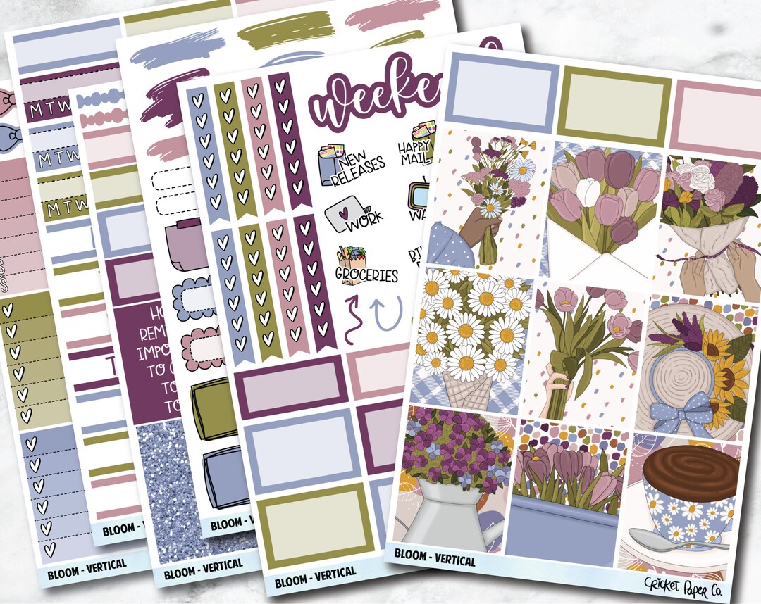 BLOOM Planner Stickers - Full Kit - Etsy