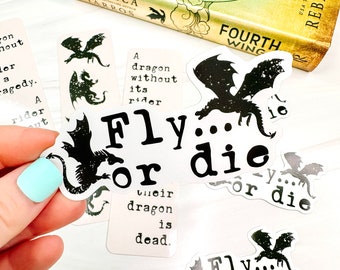 Fly...or die - Officially Licensed Fourth Wing Vinyl Sticker