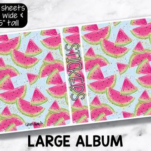Large Sticker Storage Album - Watermelon