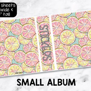 Small Sticker Storage Album - Pink Lemonade