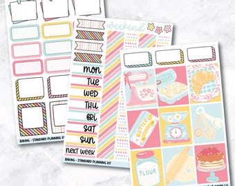 Planner Stickers Standard Mini Kit - Baking