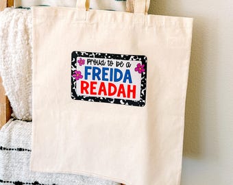 Proud To Be A Freida Readah Canvas Tote - Official Merchandise of Freida McFadden