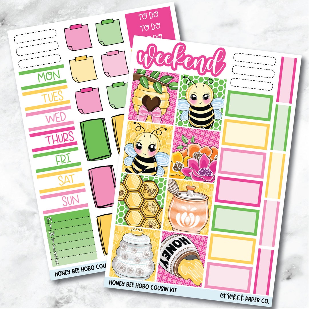 Honey Bee HOBONICHI COUSIN Planner Stickers Mini Kit - Etsy