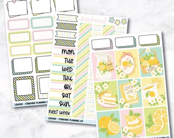 Planner Stickers Standard Mini Kit - Lemons