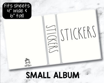 Small Sticker Storage Album - Stickers