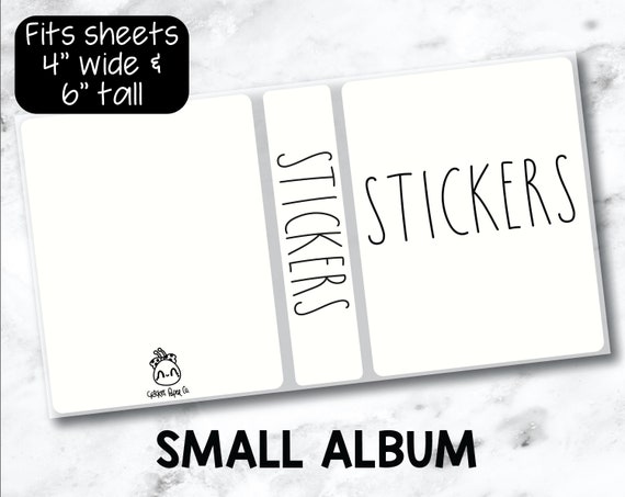 Small Sticker Storage Album Stickers 