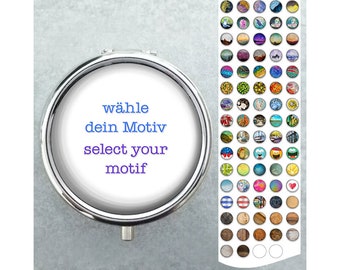 SELECT ASCHER only pocket - Motivwahl - Taschen Aschenbecher für unterwegs, tragbare Metalldose, mit Springdeckel