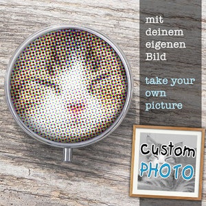 PILLBOX - met eigen foto - doosje voor pillen, zuigtabletten en andere kleine spulletjes - verdeling voor 3 dagen - jouw favoriet altijd bij je