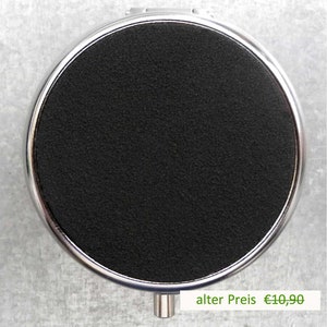 Cendrier de poche en velours NOIR avec couvercle, cendrier noir, cendrier de poche, articles de fête, cendrier de voyage, cadeau pour fumeurs