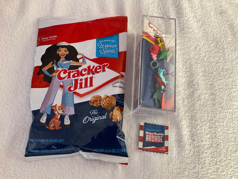 Genuine Cracker Jill Reproduced Metal Charms Bracelet From the Original Cracker Jack Molds Circa