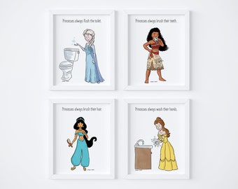Princess Bathroom Etsy