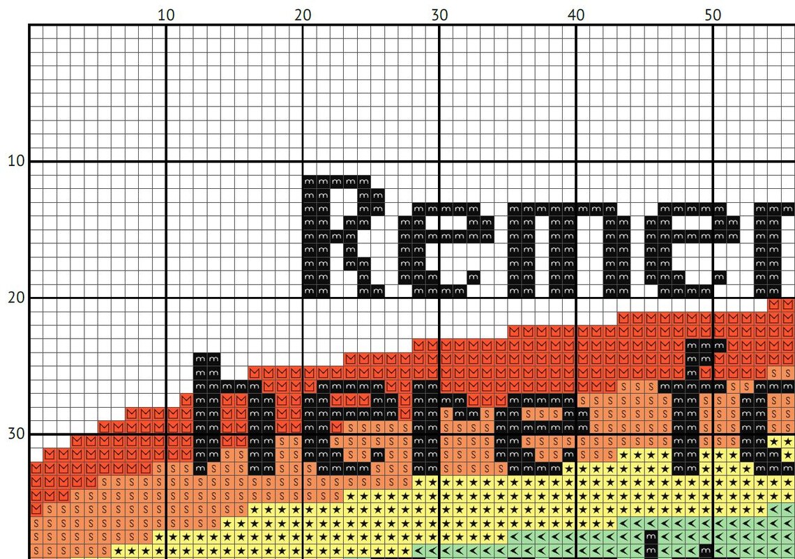 Bluey Cross Stitch Pattern Chilli and Rainbow - Etsy