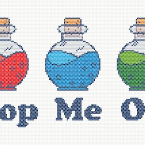 D&D Potion Cross Stitch Pattern