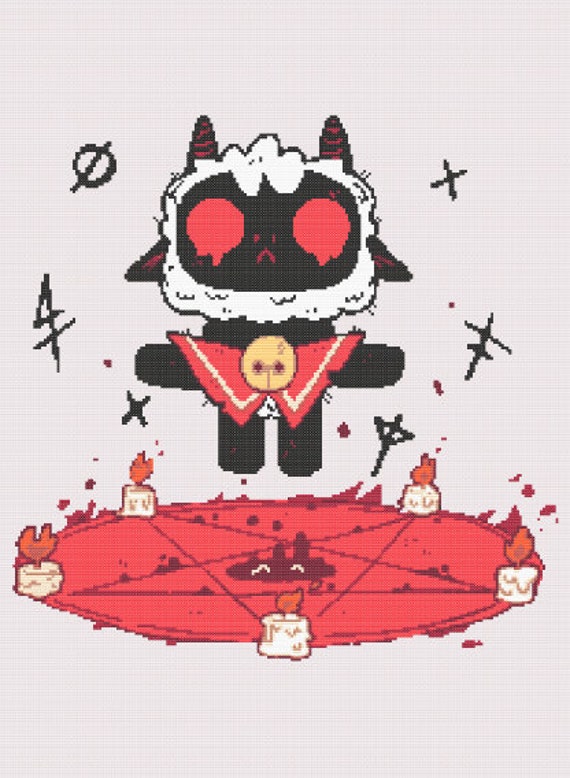 Cross Stitch Pattern Cult of the Lamb Cross Stitch (Download Now