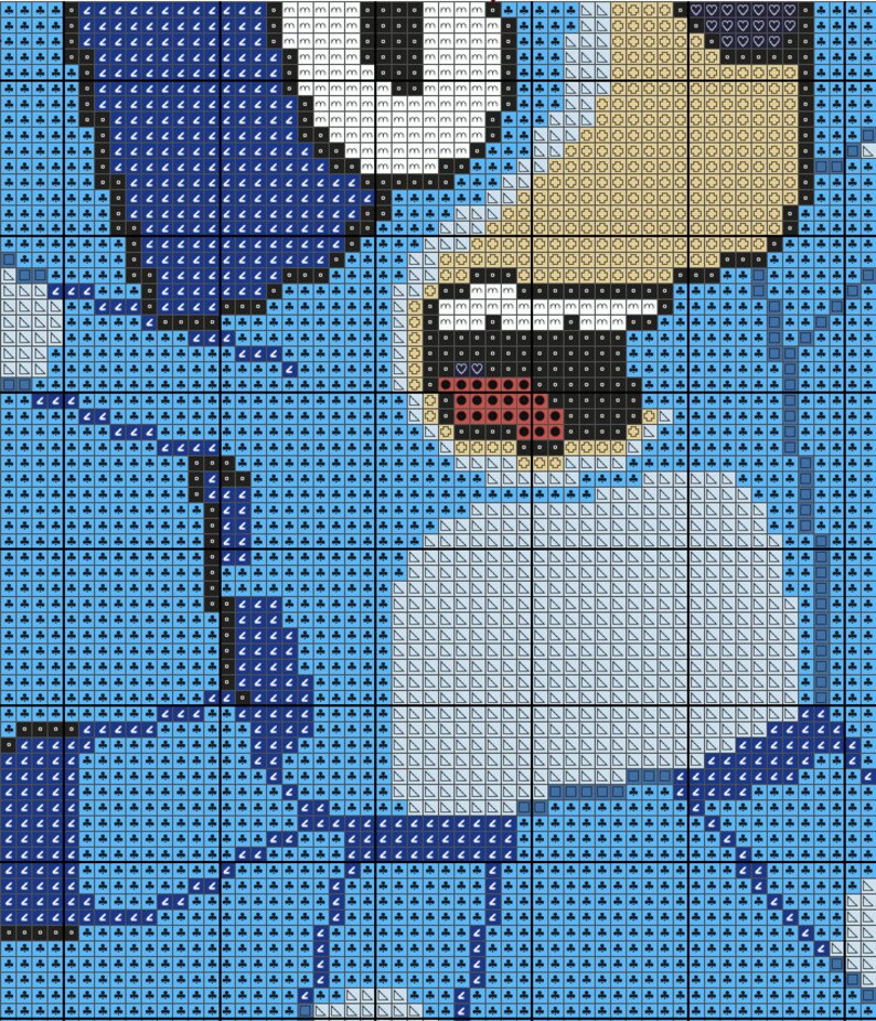Bluey Logo Cross Stitch Pattern - Etsy