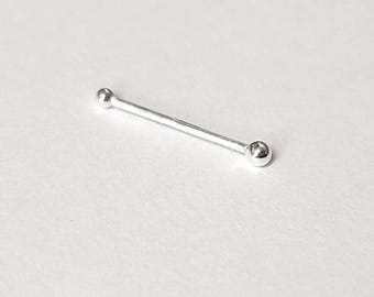 Minimalistyczny kolczyk do nosa z kośćmi do nosa 3-9 mm – Unbridled Essence