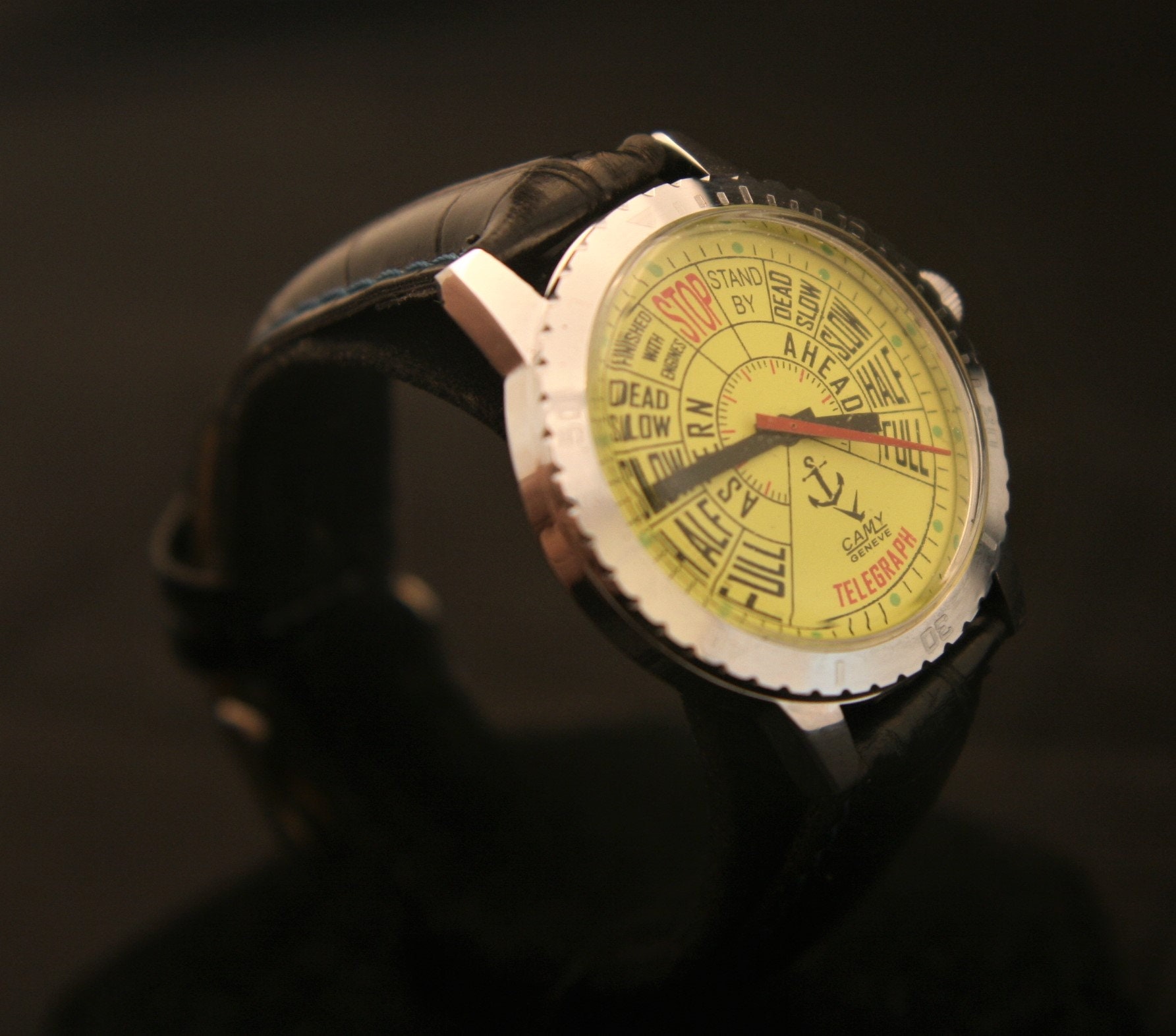 Vintage rare, serviced & Restored nautical themed Camy Geneve Swiss 17 ...