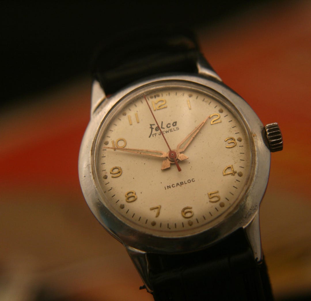 Vintage 1960s Felca Swiss Military Dial Wristwatch, Serviced - Etsy