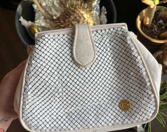 Vintage white mesh Elka shoulder bag