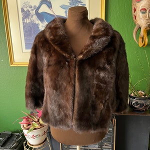 Beautiful chocolate brown Dupler’s fur cape