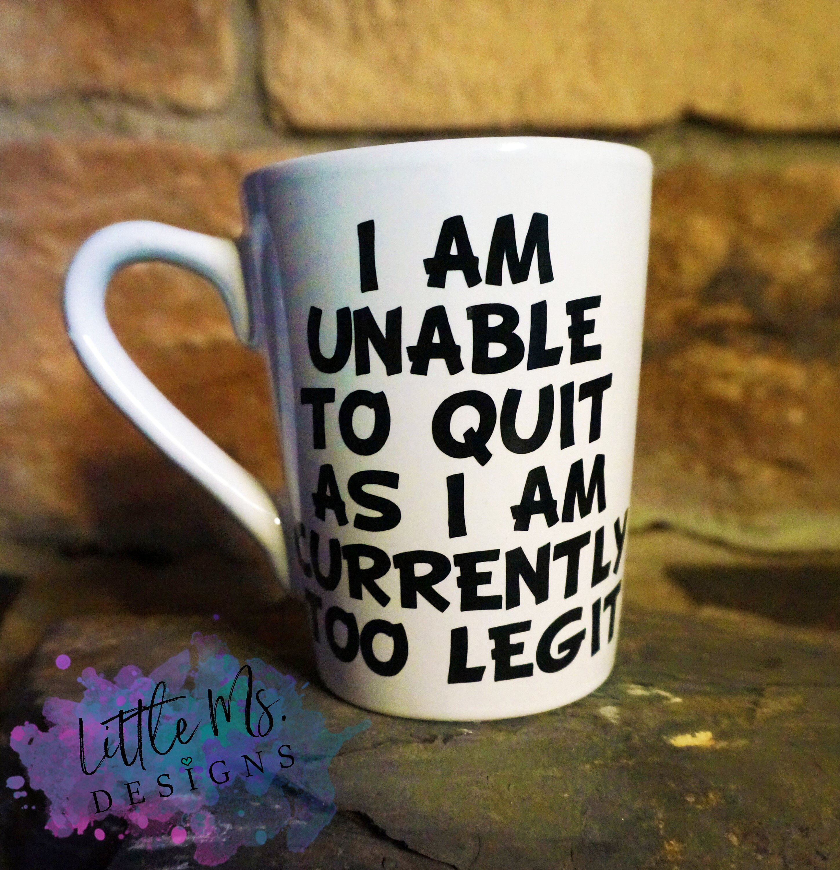 Adult Coffee Mugs Too Legit Too Quit Funny Office Mug Gift Etsy