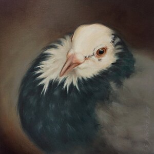 Origineel Ingelijst gesigneerd olieverfschilderij op MDF, "Zittend" In De Oude Hollandse Meesters Stijl,