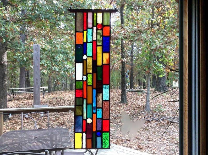 Hanging Stained Glass Suncatcher Etsy