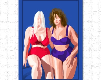 Giclee art Print "At the Pool"