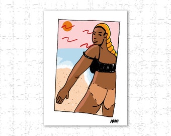 Giclee Art Print "At the Beach"