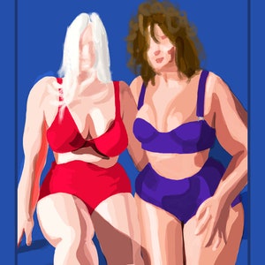 Giclee art Print At the Pool image 2