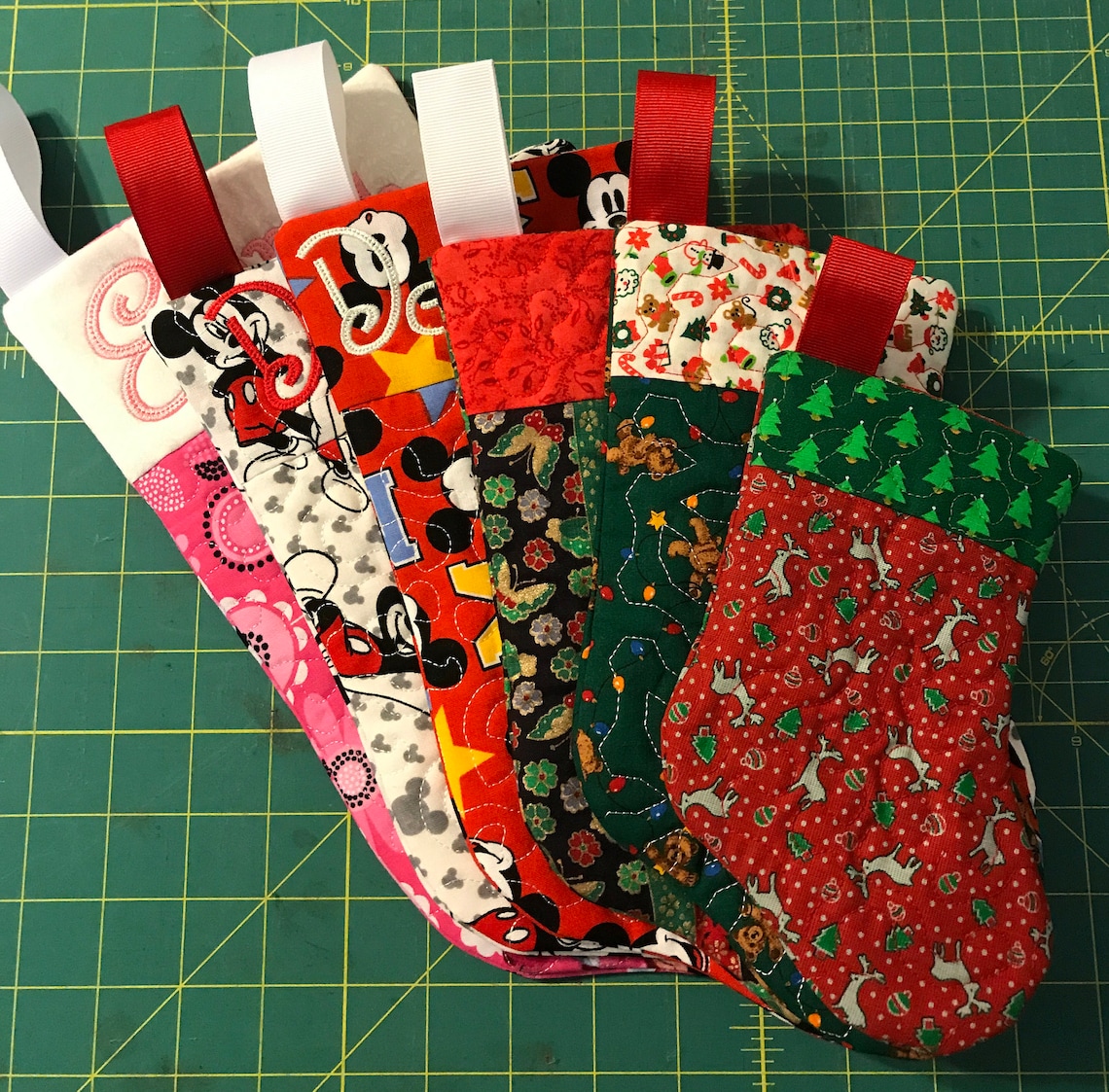 ITH in the Hoop Christmas Stocking Machine Embroidery Design Etsy