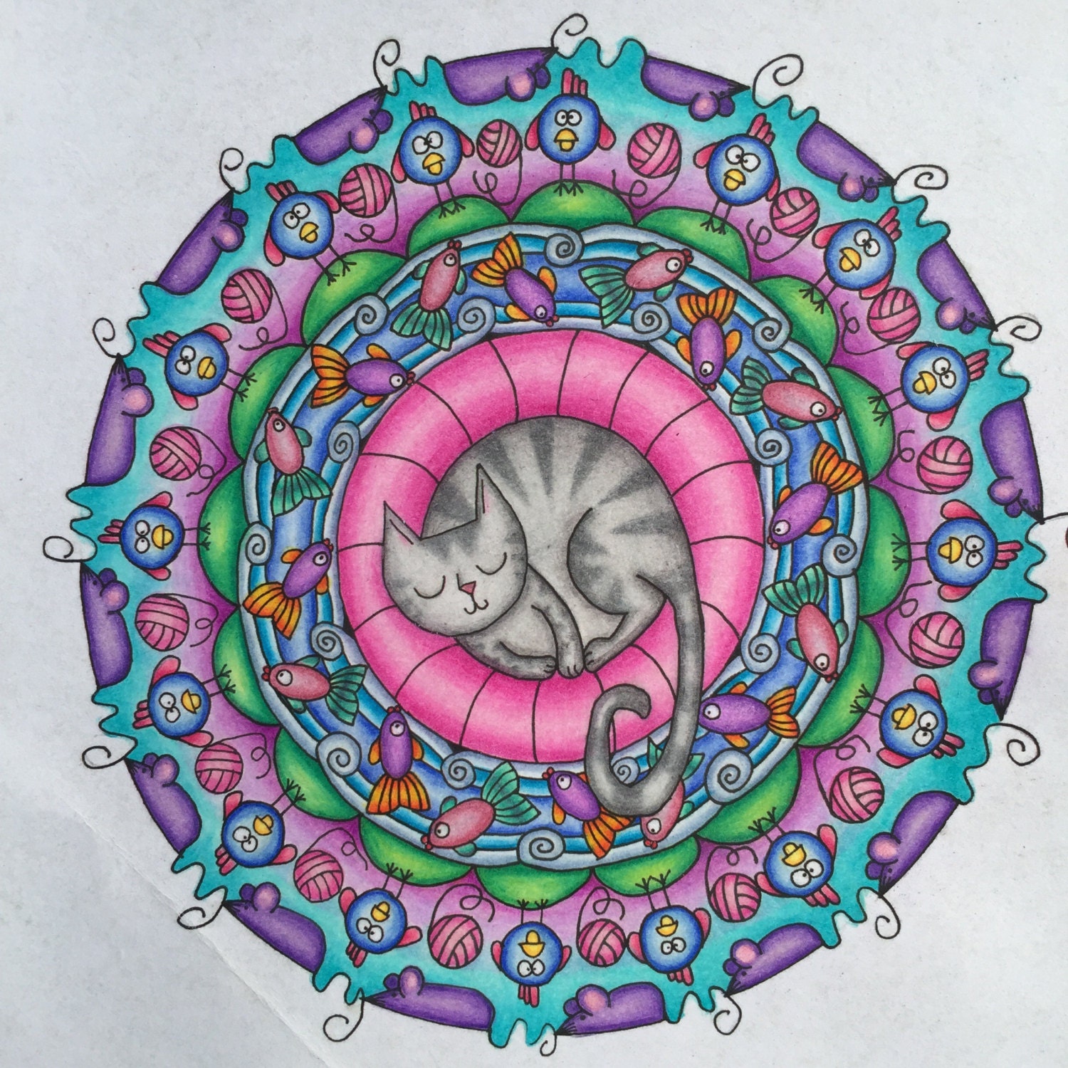 10 Cat Nap Printable Coloring Pages for Adults: Relax and De-stress