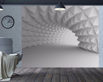 Cool 3D optical illusion arch tunnel wallpaper wall mural (44303329)