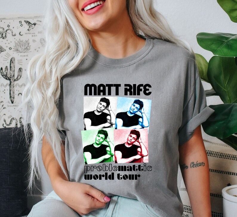 Matt Rife World Tour Tee Problematic Tour Shirt Matt Rife Etsy