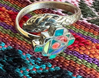 Bague chakana réglable des Andes