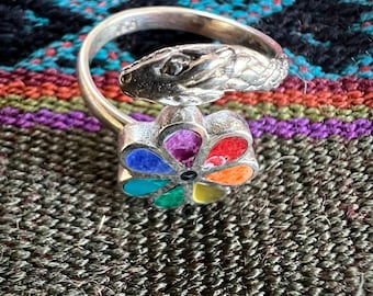Bague serpent ajustable des Andes
