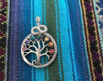 Andean Tree of Life & Serpent Pendant
