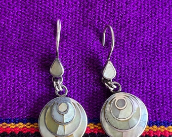 Boucles d'oreilles spirales andines Pachamama