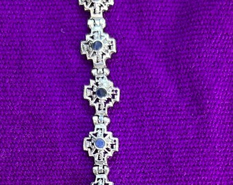 Andean Cross Silver Bracelet