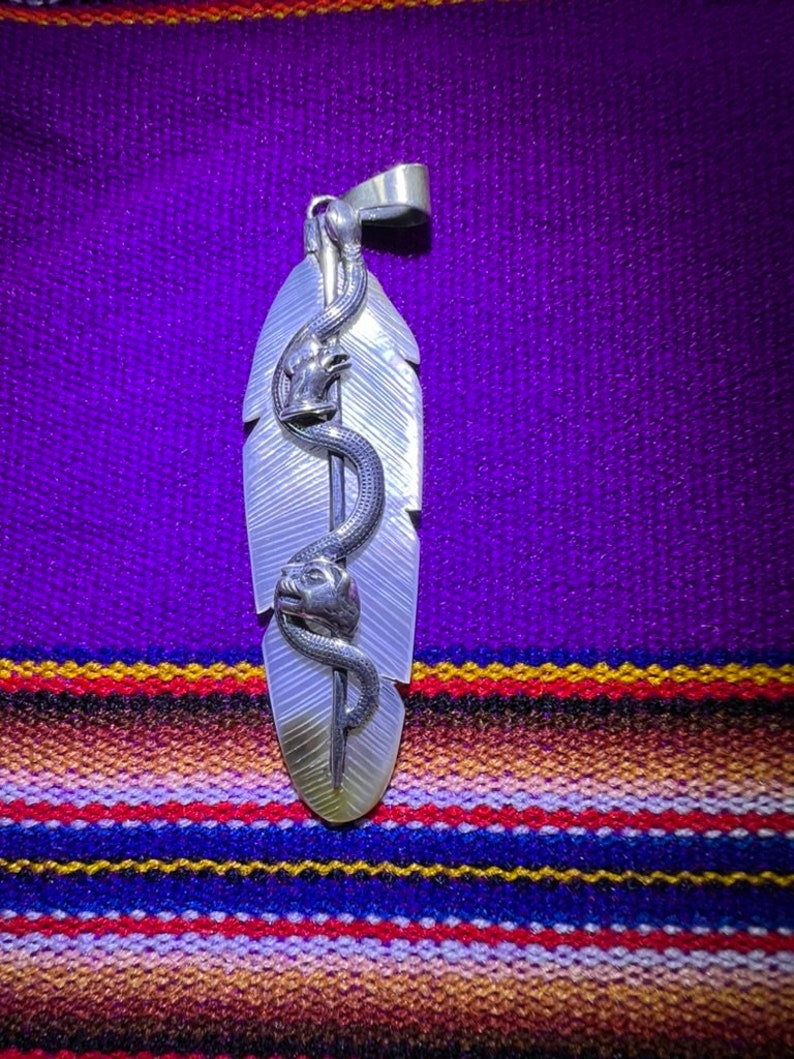 Andean Archetype and Feather Pendant image 1