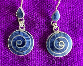 Andean Pachamama Spiral Earrings