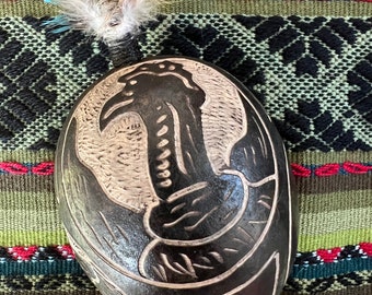 Large Peruvian Gourd Rattle - Condor