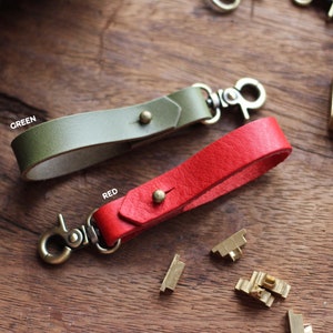 Personalized Custom Leather, Keychain Leather Keyring Keychain, Key fob image 4