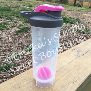 Personalized Pink Shaker Bottle, Protein Bottle, Gym Bottle