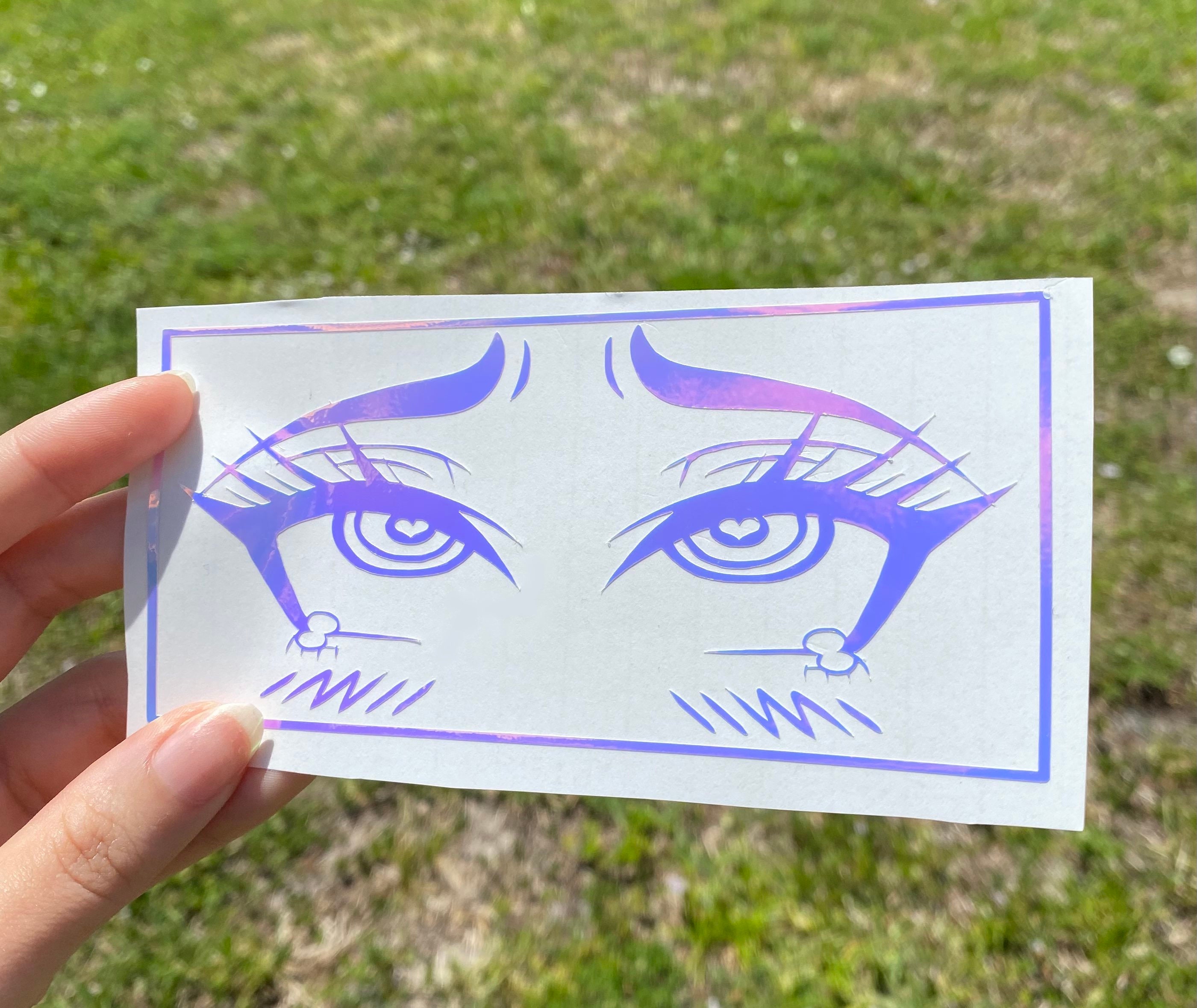 Ahegao Waifu Holographic Vinyl Decal Etsy Ireland Il J0ik 