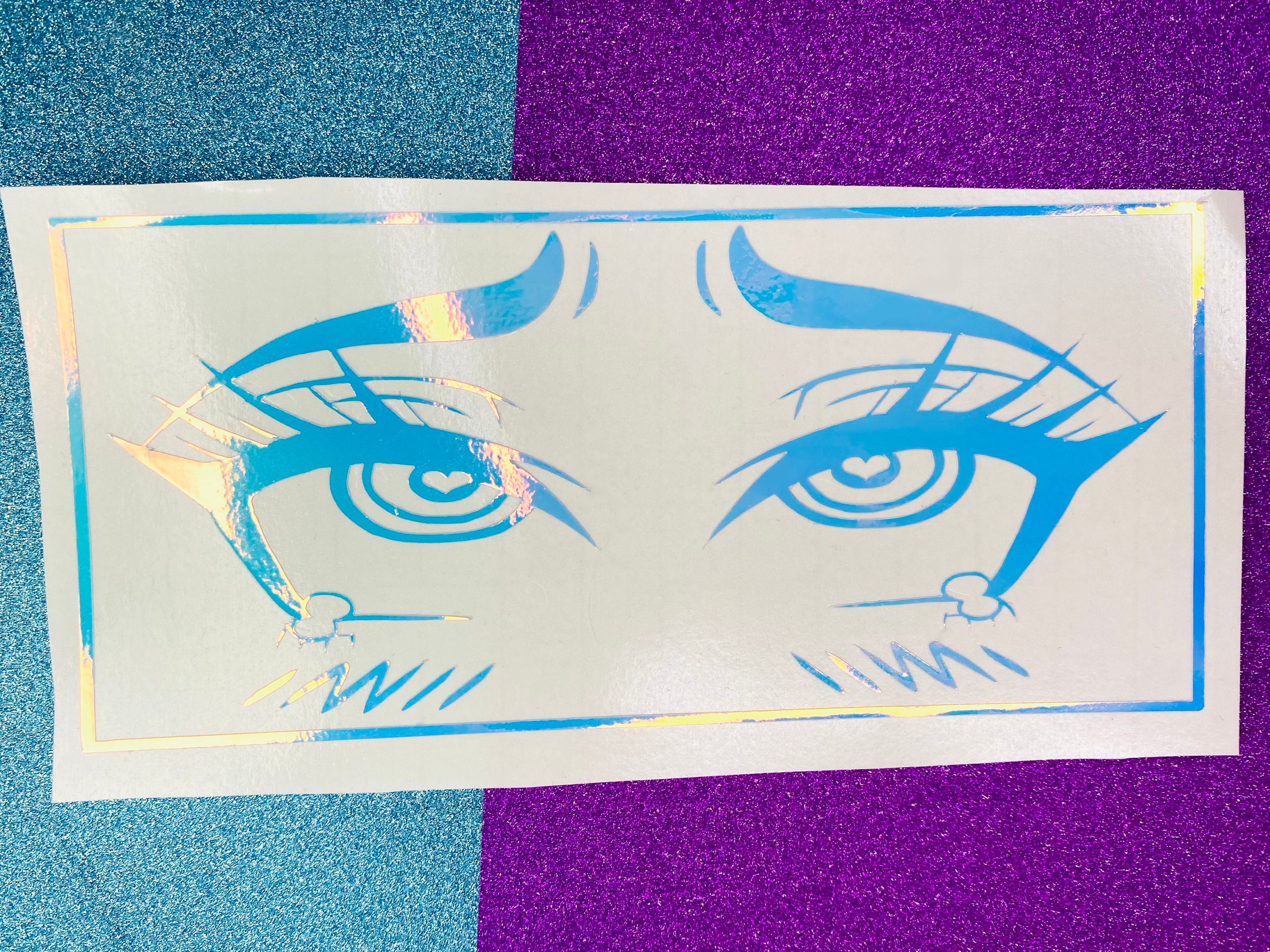 Ahegao Waifu Holographic Vinyl Decal - Etsy Ireland