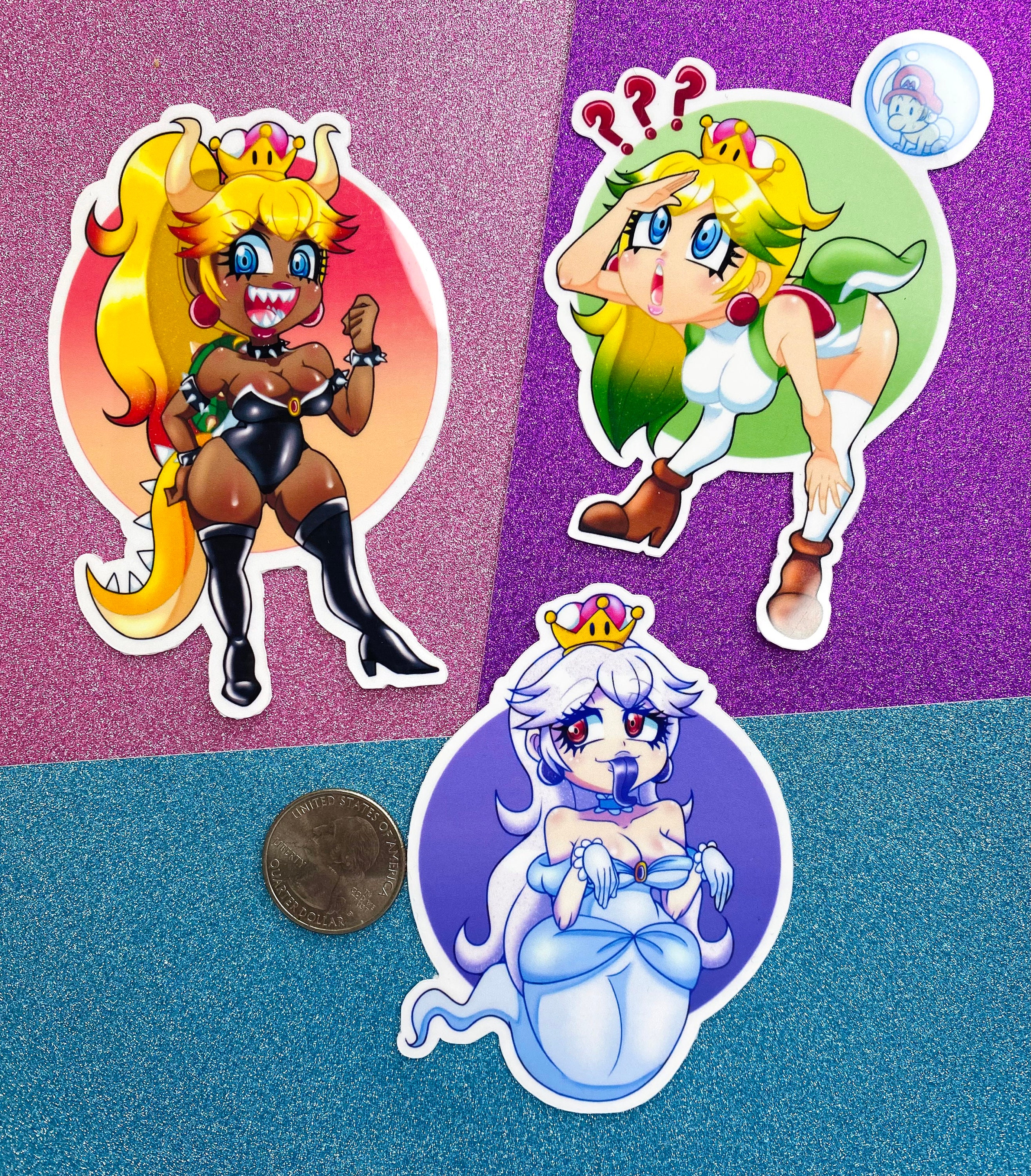Bowsette, Yoshette, and Booette Sticker Set - Etsy