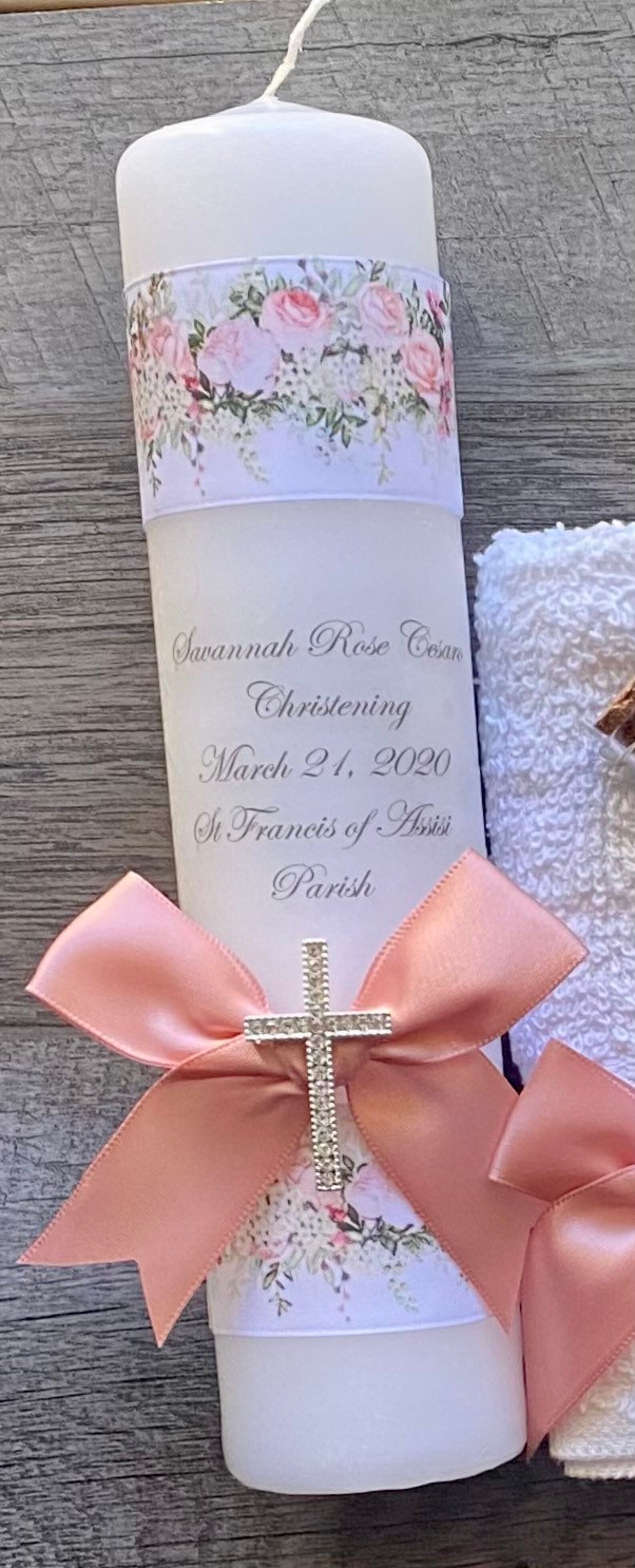 Customizable Baptism Candles. Girl Baptism. Boy Baptism. Etsy