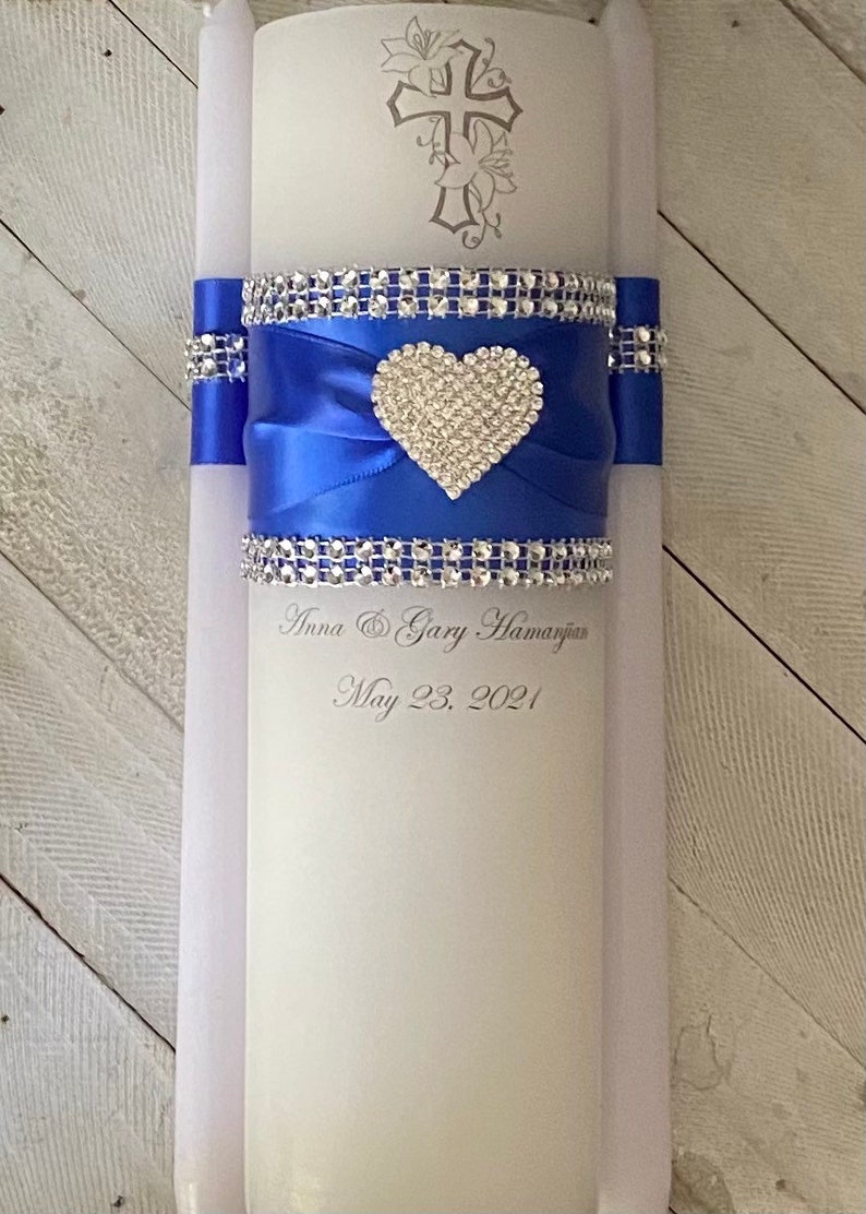 Wedding Unity Candle Set. Unity Candle Set. Rhinestone Etsy