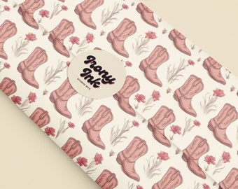 Cowgirl Christmas Wrapping Paper Collection: Genuine Western Vibes